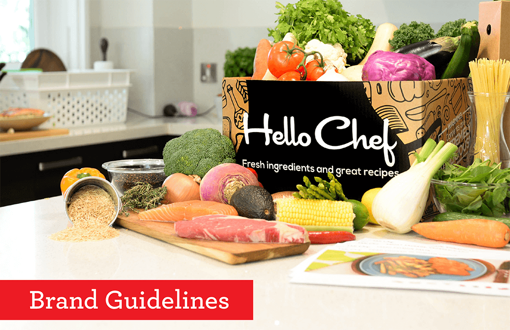 Cover of HelloChef's branding guidelines